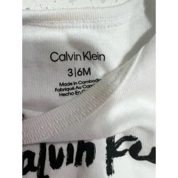 CALVIN KLEIN onepiece unisex logo minimalistic baby 3-6 months bundle of 3 - Picture 7 of 7